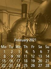 [February calendar and brewery]