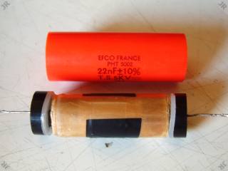 [Repaired capacitor and its casing]
